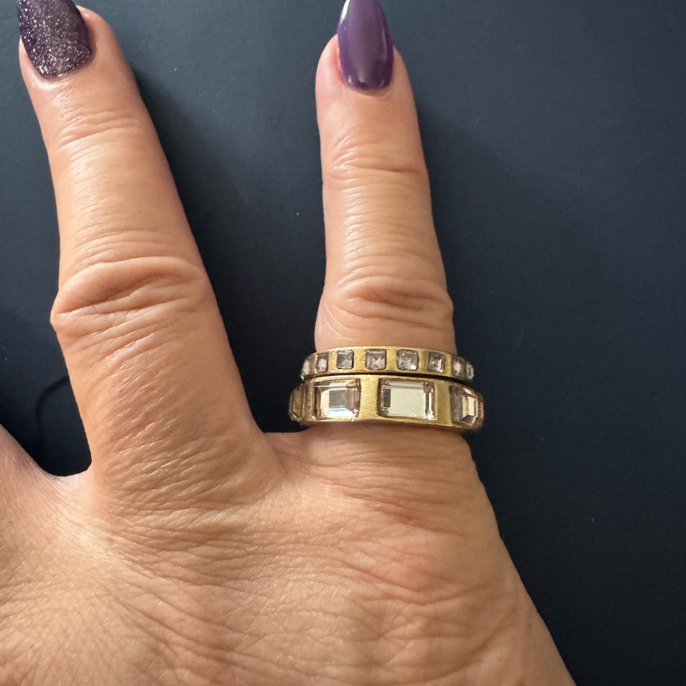 Lia Sophia Gold and Silver Rings Elegant Jewelry